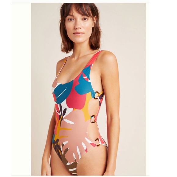 Anthropologie Red Carter Charlie One-Piece Swimsuit - Picture 2 of 5